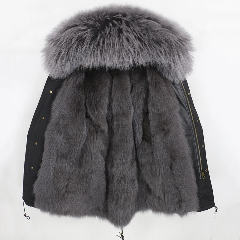 long 90cm 2 Женская водоотталкивающая куртка OFTBUY, с натуральным мехом енота и лисы на воротнике и капюшоне, длинная зимняя парка со съемной подкладкой - Цвет: long 90cm 2