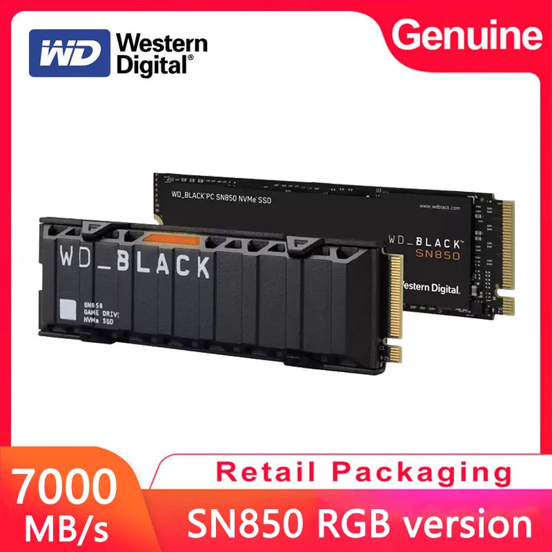 

Western Digital WD Black SN850 500G Built-in solid state drive M2 2280 PCIe4.0 gaming NVMe 1T SSD Gen4 compatible with PS5 2T