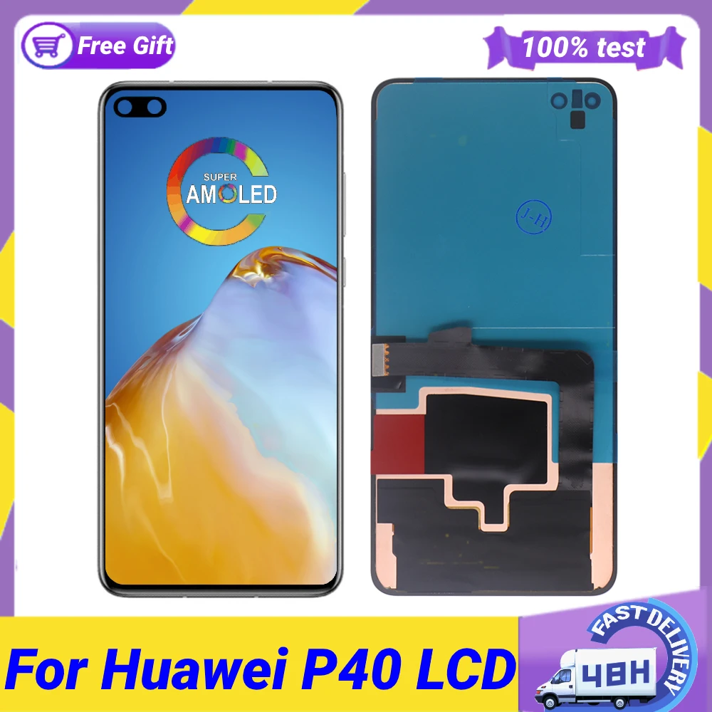 Pantalla t&aacute;ctil AMOLED para Huawei P40, montaje de digitalizador, calidad Original, aplicable a Huawei P40, para ANA-AN00 y ANA-TN00-0