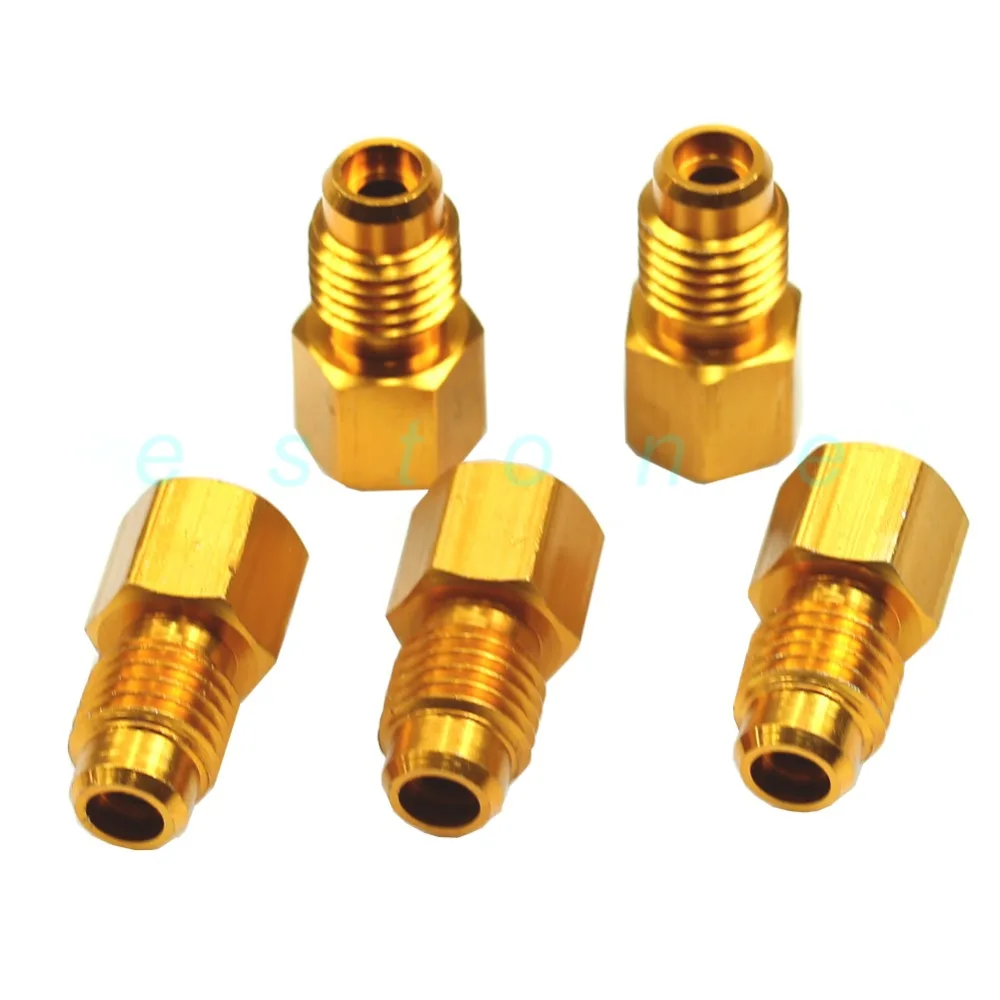 

1PC New R134A Adapters Refrigerant Tank/Vacuum Pump 1/2"ACME Femalex1/4" Male