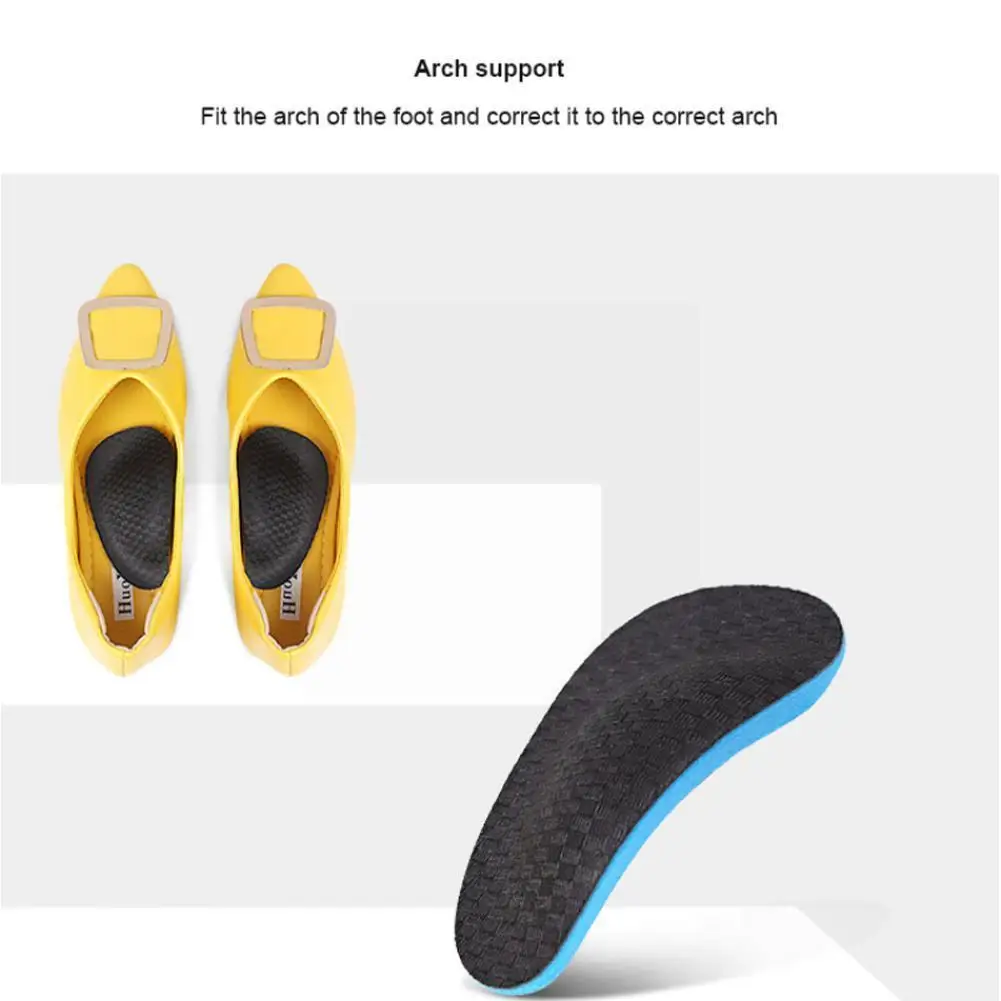 

Arch Plantar Fasciitis Orthopedic Insoles Flat Feet Shock Buffer Reduce Pad Relief Health Pressure Plantar Care Pain Foot I H3O1