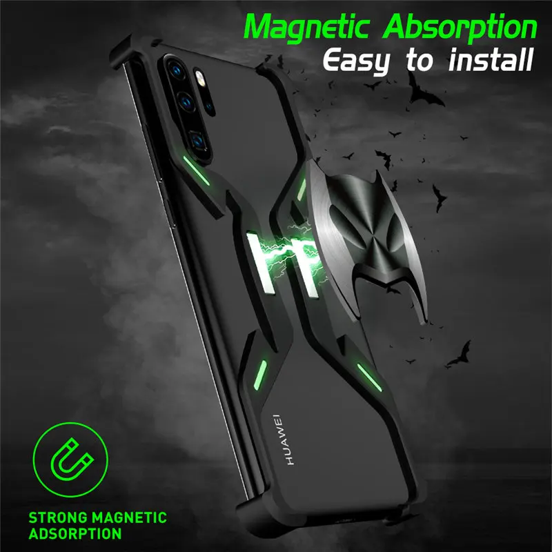 Защитный чехол бампер с Бэтменом для Huawei P30 Pro роскошный ударопрочный