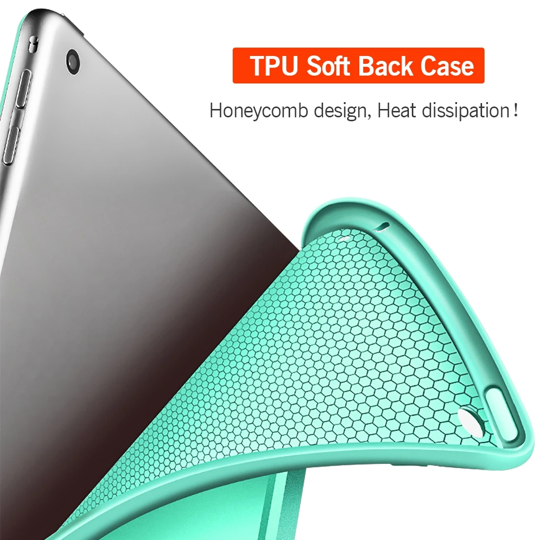 Case for iPad Mini 4 3 2 1 PU Leather Silicone Soft Back Trifold Stand Sleep Smart Cover 5 2019 Funda | Компьютеры и офис