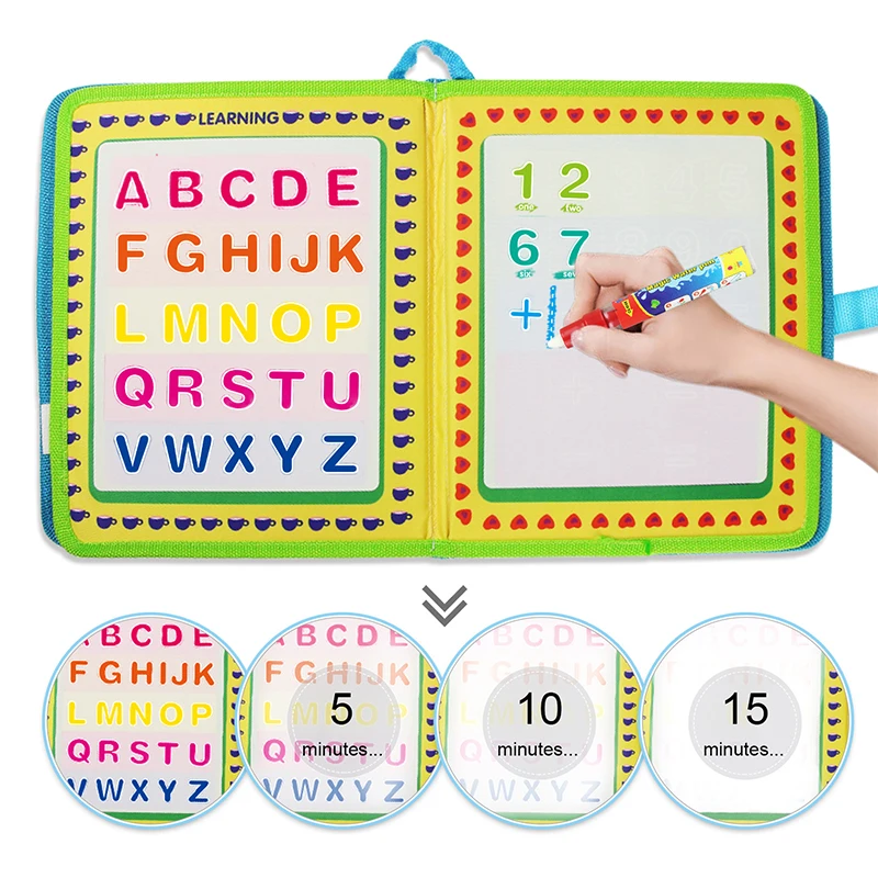 23 5*21 см Портативный Водная раскраска & Волшебное перо путешествия каракули Книга