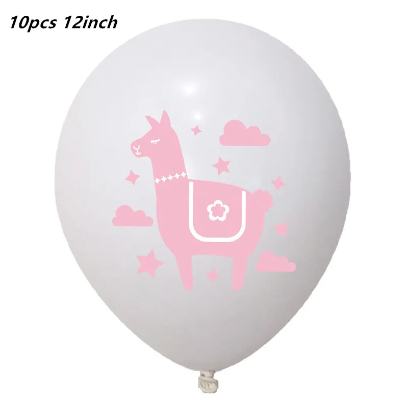 10pcs 12inch LISM Llama вечерние Llama Альпака бумажные тарелки салфетки для стаканчиков одноразовая соломка поставки животных с днем рождения украшения для детей - Цвет: 10pcs 12inch