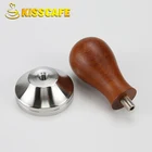 304 основание из нержавеющей стали красная ручка из сандалового дерева Темпер 414951531575715858 мм молоток для кофейного порошка аксессуары для кофе