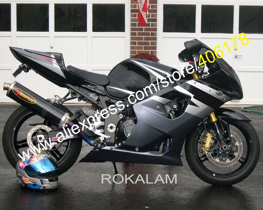 

Gray For Suzuki GSX-R1000 03 04 GSXR1000 GSX R1000 GSXR 1000 GSXR1000 2003 2004 Fairing Set (Injection Molding)