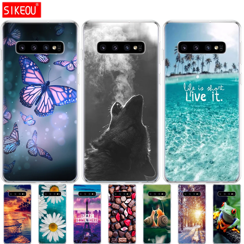 Силиконовый чехол для Samsung Galaxy S10 S10Plus S10E мягкий из ТПУ Plus G975F S 10 SM-G973F | Мобильные