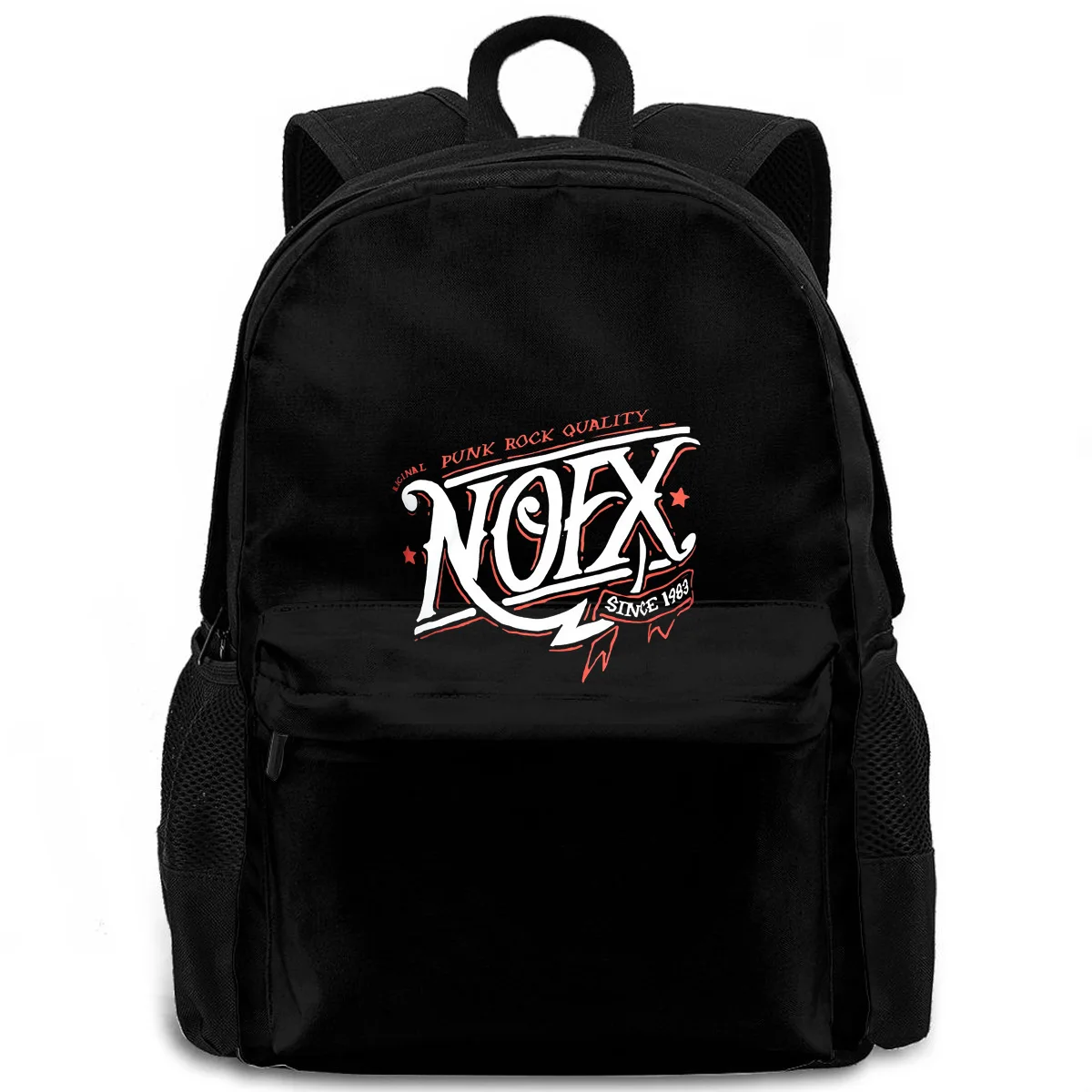 

Официальный рюкзак NOFX для мужчин и женщин, в рубчик, в стиле панк-аптеки, съедать или умирать, для ноутбука, для путешествий, школы и взрослых