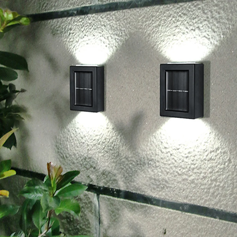 

LED Wall Light Solar Lamp Waterproof Garden Lighting 2 LED Indoor Outdoor Decorative Bedroom Living Room Stairs Wall Light