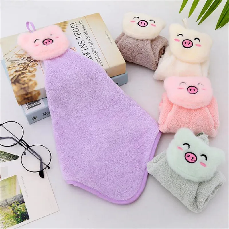 Новинка 1 шт. милое полотенце для рук с изображением поросенка детей детское