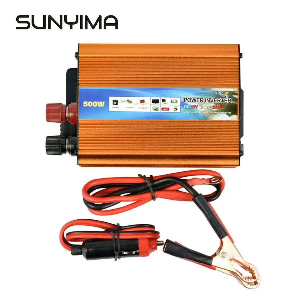 SUNYIMA 1000 Вт Инвертор DC 12 В в AC 220 модифицированный синусоидальный автомобильный