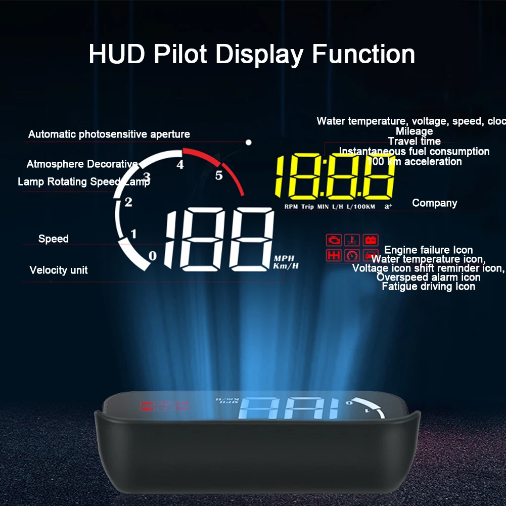 Цифровой бортовой компьютер измеритель температуры Автомобильный спидометр