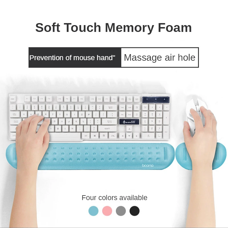 

Хлопковая поддержка запястья с памятью для 87/104 клавиш, механическая подкладка для клавиатуры, Напульсник для компьютера, офиса, клавиатуры,...