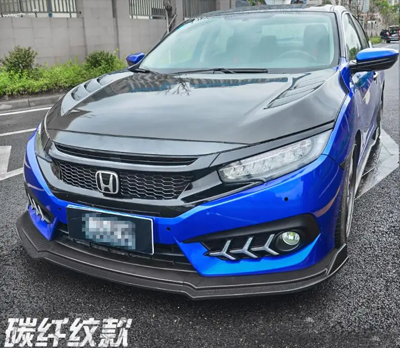 Задний спойлер для переднего бампера Honda Civic 2016 2018|Обвесы| |