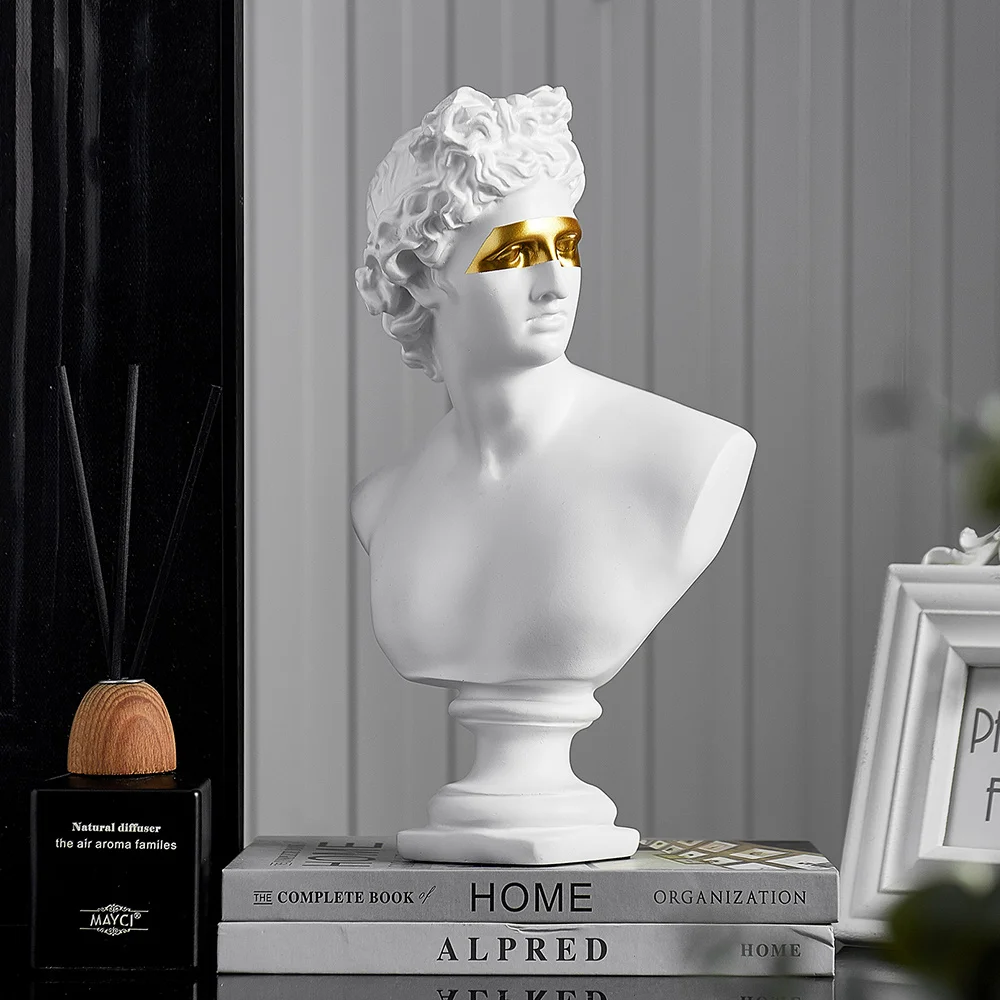 

Europe Mythology People Apollo Figurines Home Decoration Accessories Modern Home Decor Desk Furnishings Living Room Decoration