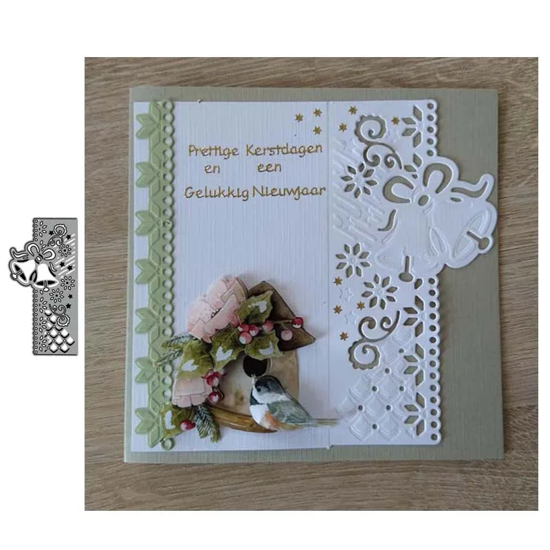 

Christmas Bell Decorative Metal Cutting Die Scrapbook Template Process Card Die Handmade