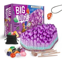gemstone diy digging up fossil toys puzzle archaeological excavation gems kit mining educational learning tools for children