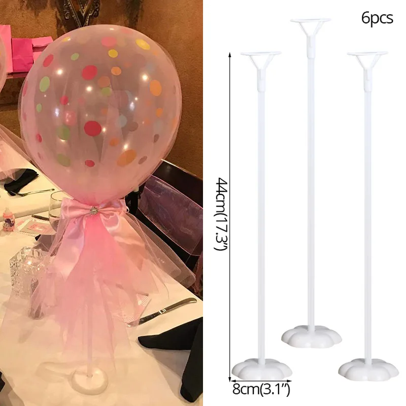 6pcs Balloon Holder Stand Stick with Cups Kit for Table Decor Wedding Decorations Birthday Party Supplies |