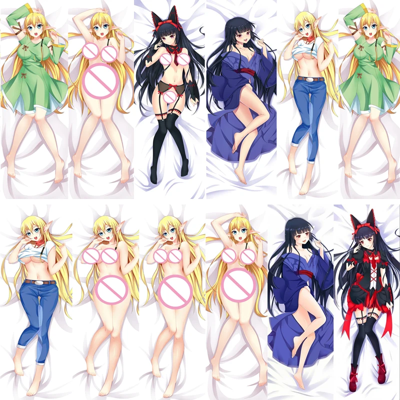 

Coscase 2019-Jan Anime Gate Jieitai Kanochi Rory Mercury Decorative Dakimakura Pillowcase Hugging Body Pillow Cover Case