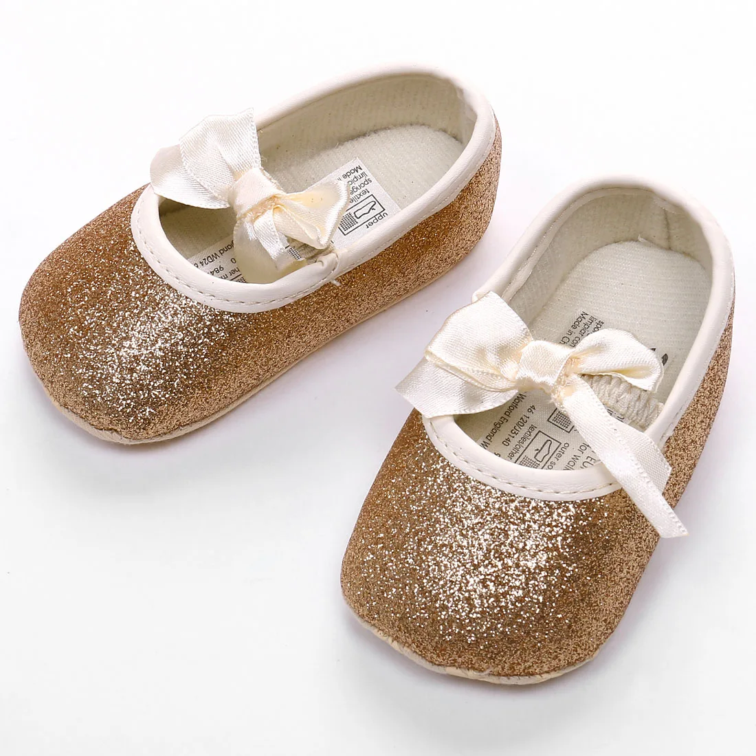 Princess Newborn Baby Shoes Cute Sequin Glitter Bow Girls Sneaker Anti-slip Soft Sole Summer Spring Casual | Мать и ребенок