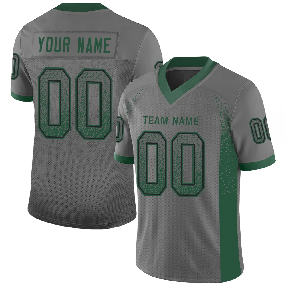 Wholesale Custom Rugby Jerseys American Football Jersey Sublimation Print Gradient Football T-Shirt Big Size sportswear Men/Kid