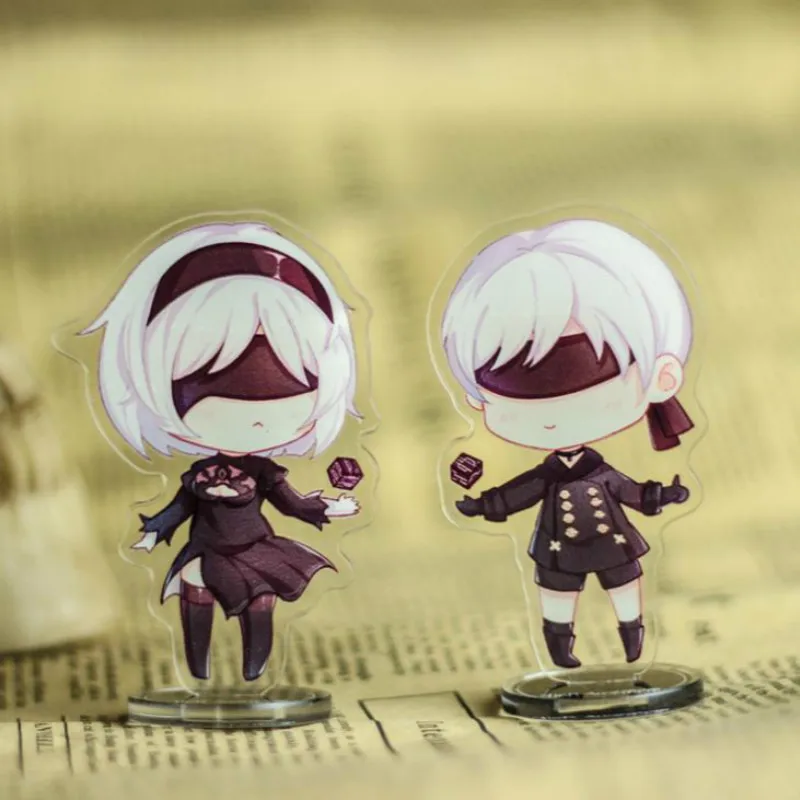 1 шт. кукла из мультфильма НИР: Automata Girl 2B 9S YoRHa акриловая подставка модели игрушек