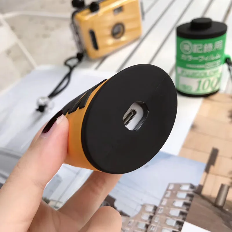 Японский классический рулон пленки беспроводной кейс для bluetooth-гарнитуры для Apple AirPods 2 1 мягкий силиконовый наушник Чехол Коробка coque capa