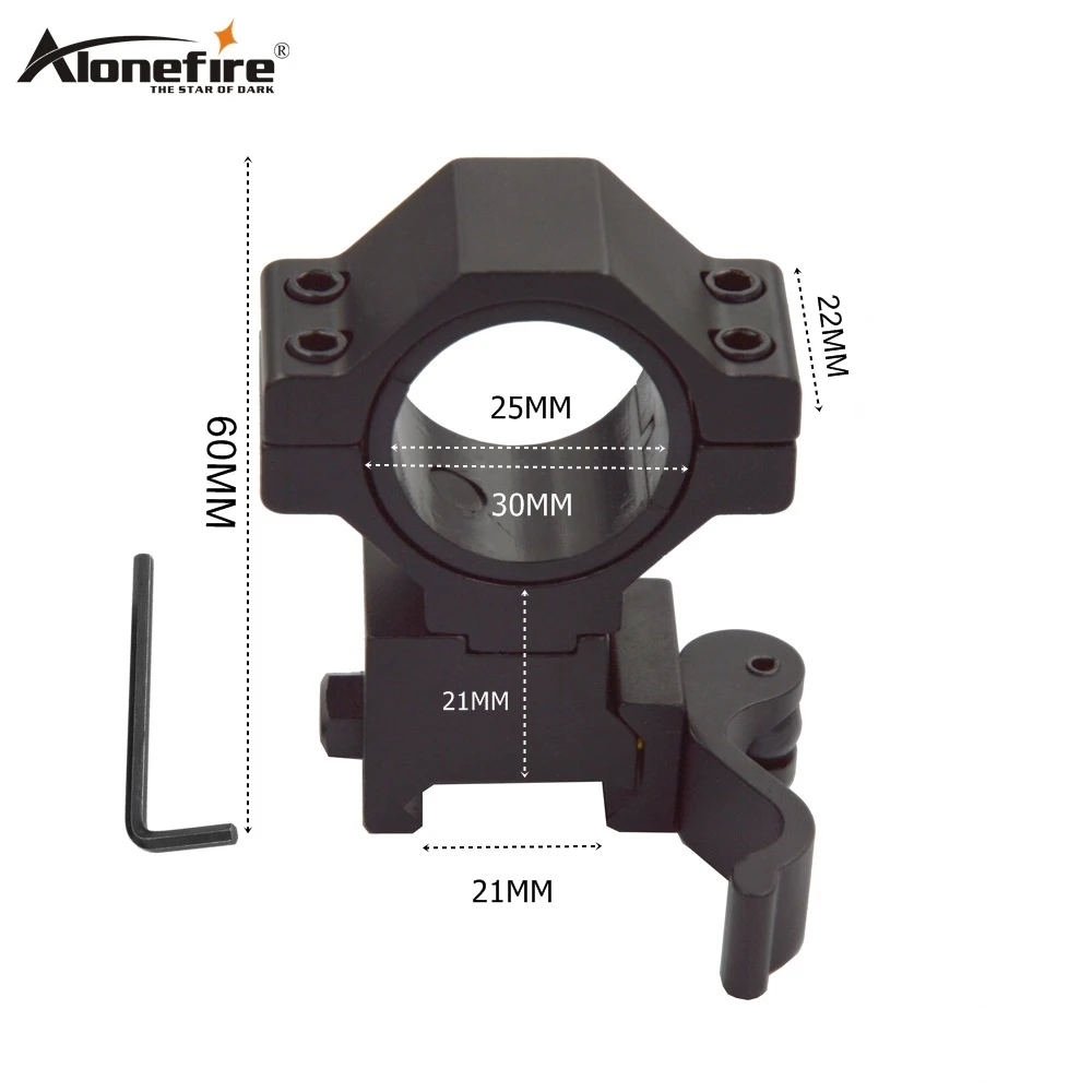 Alonefire KC05 25 до 30 мм кольцо 21 мм Quick Release Rail база ласточкин хвост ткач страйкбол винтовка дробилка лампа лазерный прицел Прицелы