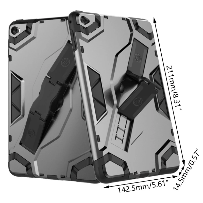 

Tablet Case Heavy-Duty Drop-Proof and Shock-Resistant Rugged Hybrid Cover Built-in Stand ＆ Strap for ipad Mini 6