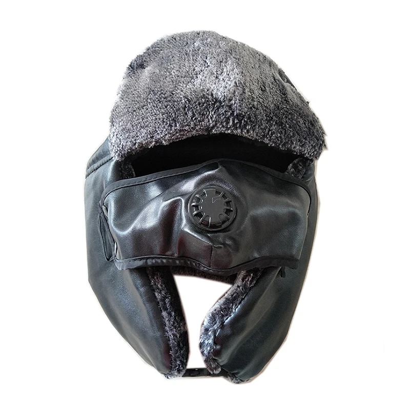 Шапка ушанка унисекс зимняя меховая шапка коричневые шапки шлем для мужчин и