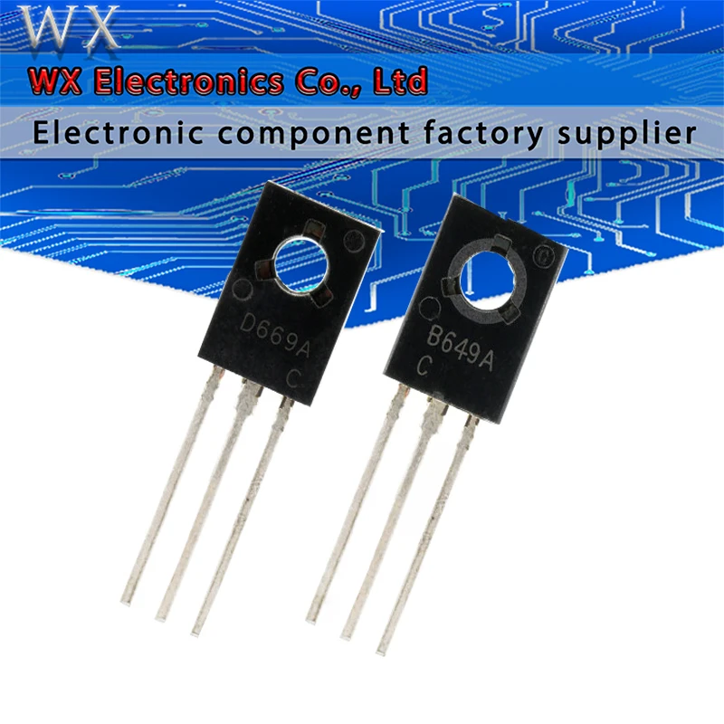 

20 шт. 10 шт. B649A + 10 шт. D669A 2SB649A 2SD669A TO-126 аудио усилитель мощности нажимает на трубку Новый