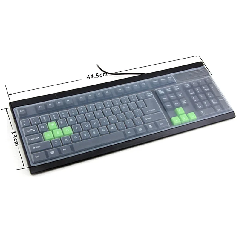

1pc Universal Silicone Desktop Computer Keyboard Cover Skin Protector Film Cover