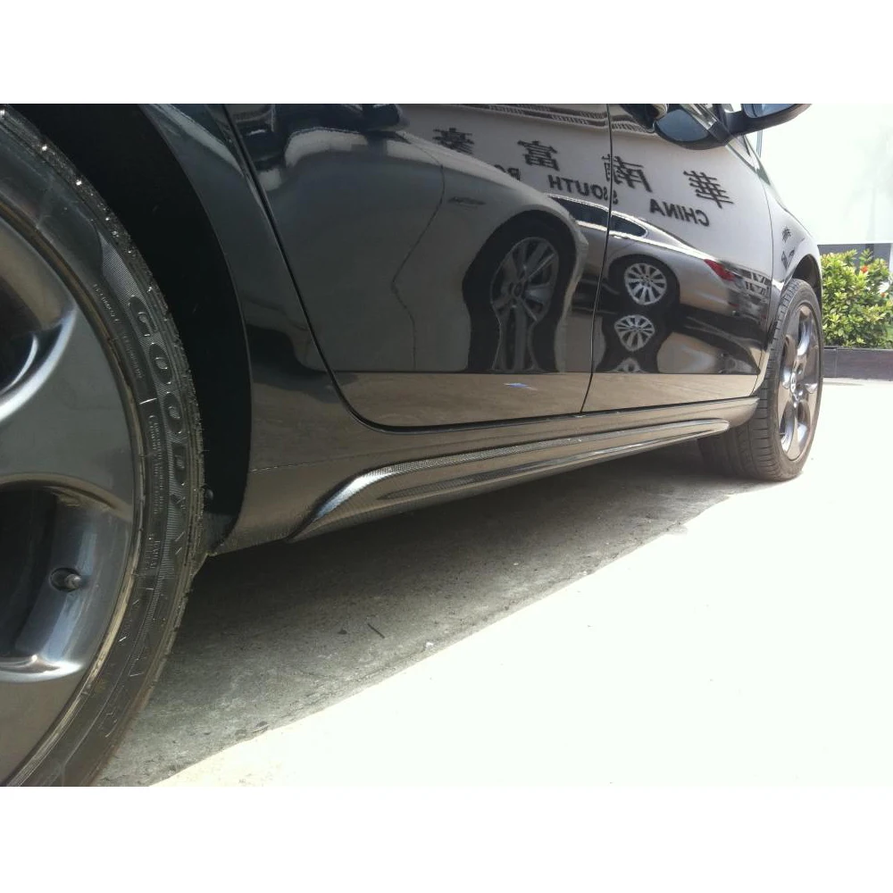 PP/углеродное волокно автомобиля боковые юбки расширение губы для Volkswagen VW Golf 6 MK6 VI стандарт и GTI бампер 2010 2011 2012 2013