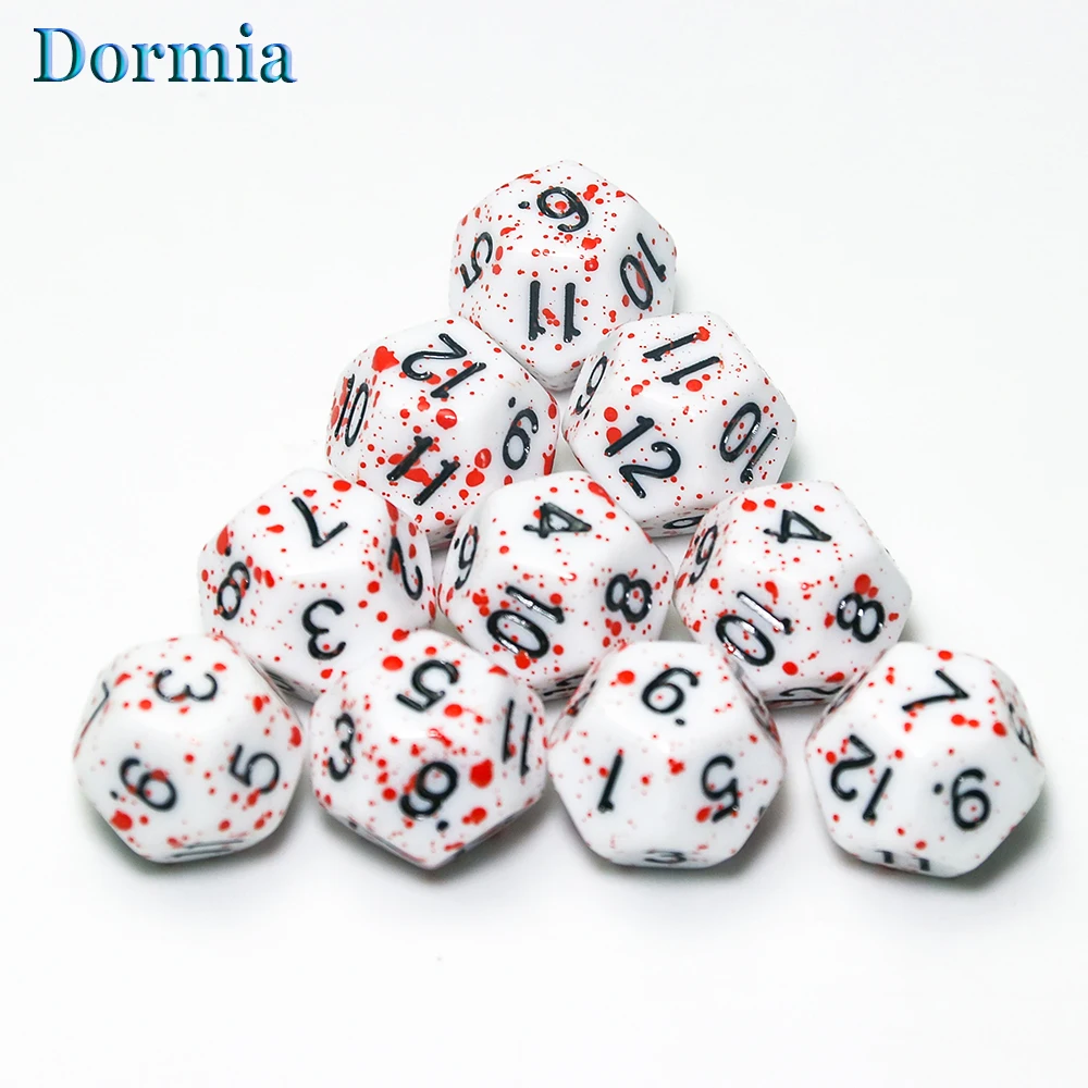 10 шт./компл. многогранные D4-D20 многосторонние DND игры непрозрачные цифровые