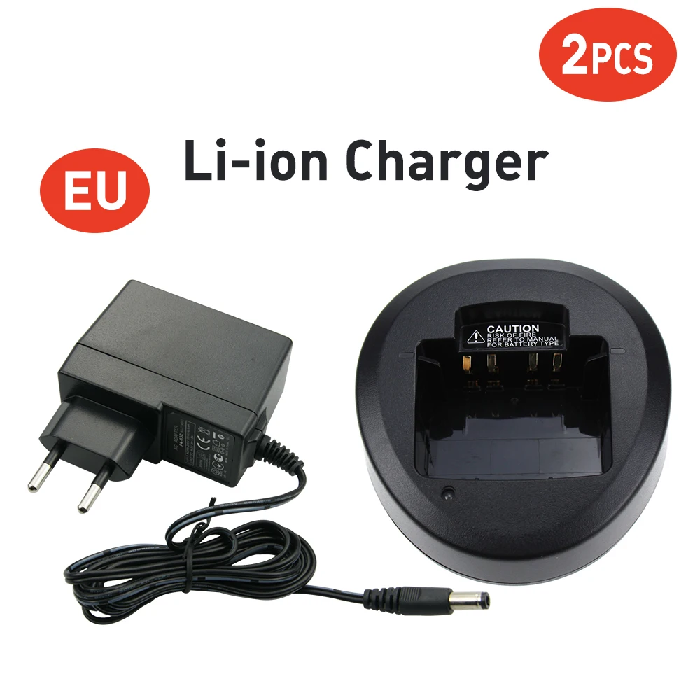 2X Walkie Talkie Battery Charger for Yaesu/Vertex Standard Radios EVX-531 EVX-534 EVX-539 VX-450 VX-459