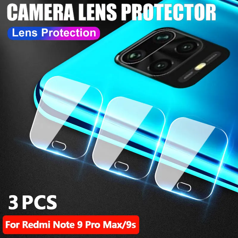 Закаленное стекло для объектива камеры Xiaomi Redmi Note 9S 9 Pro Max Защитное 9C 9A Note9 пленка 3