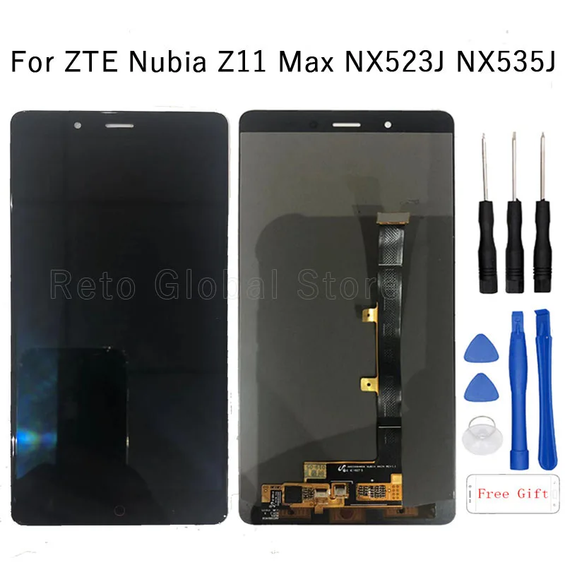 6 0 &quotAMOLED дисплей для zte Nubia Z11 Max NX523J ЖК кодирующий преобразователь сенсорного