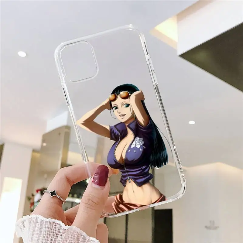 

Japanese anime collage one piece luffy Phone Case Transparent for iPhone 11 12 mini pro XS MAX 8 7 6 6S Plus X 5S SE 2020 XR