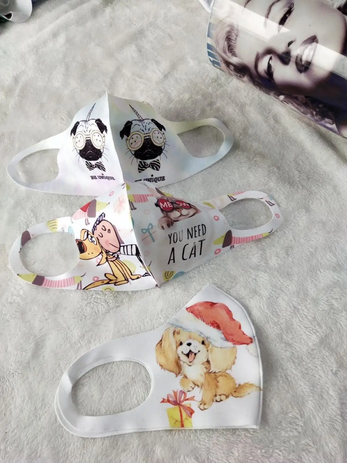 Бесплатная доставка 20 шт./лот новая стильная сублимационная моющаяся маска (не