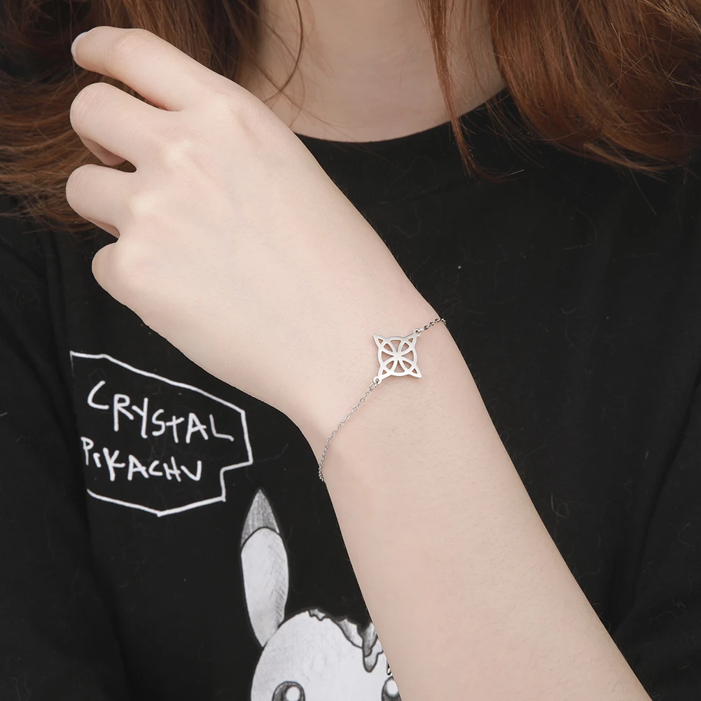 Браслет Skyrim женский из нержавеющей стали с подвеской в виде ведьмы Селтика |