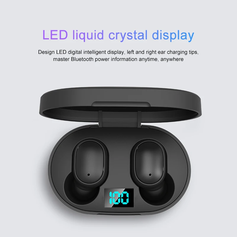 

Новая умная Bluetooth-гарнитура E6s с цифровым дисплеем, беспроводная мини-гарнитура Hi-Fi, водонепроницаемые спортивные стереонаушники-вкладыши