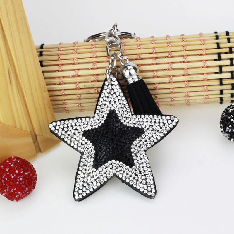 Пятиконечный Звездный брелок с полностью хрустальными стразы для женщин