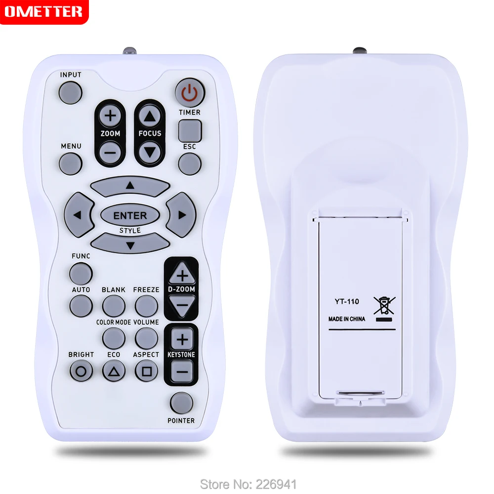 

Suitable for Casio projector remote control YT-110 XJ-A141/A146/A251/A256