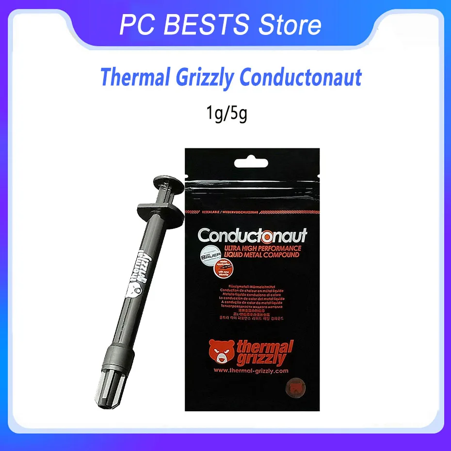 

Thermal Grizzly Conductonaut Thermal Conductivity 73W/mk Liquid metal thermal grease CPU heat sink host thermal paste