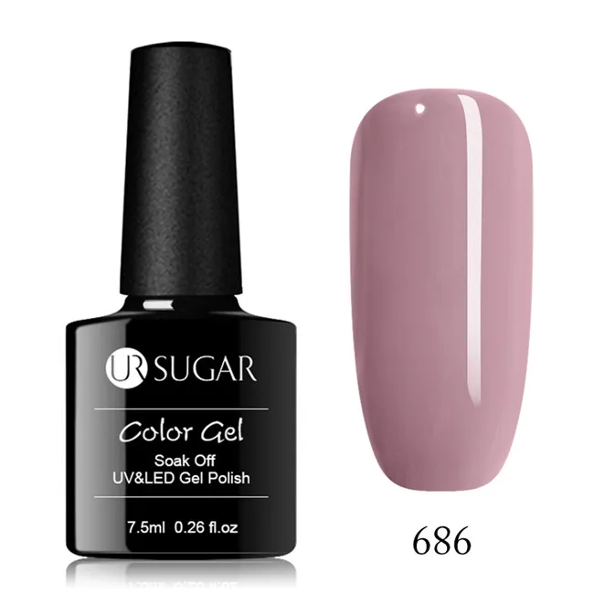 686 Ur Sugar серии био-Гели Soak Off УФ гель-Лаки от Цвет пальто УФ& светодиодный Маникюр нейл-арта украшения аксессуар Гель-лак - Цвет: 686