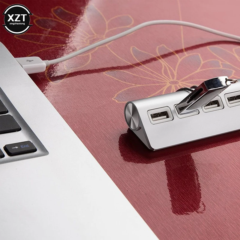 1 шт. высокоскоростной usb-хаб 4 порта USB 2 0 порт кабель OTG Алюминиевый сплиттер Для