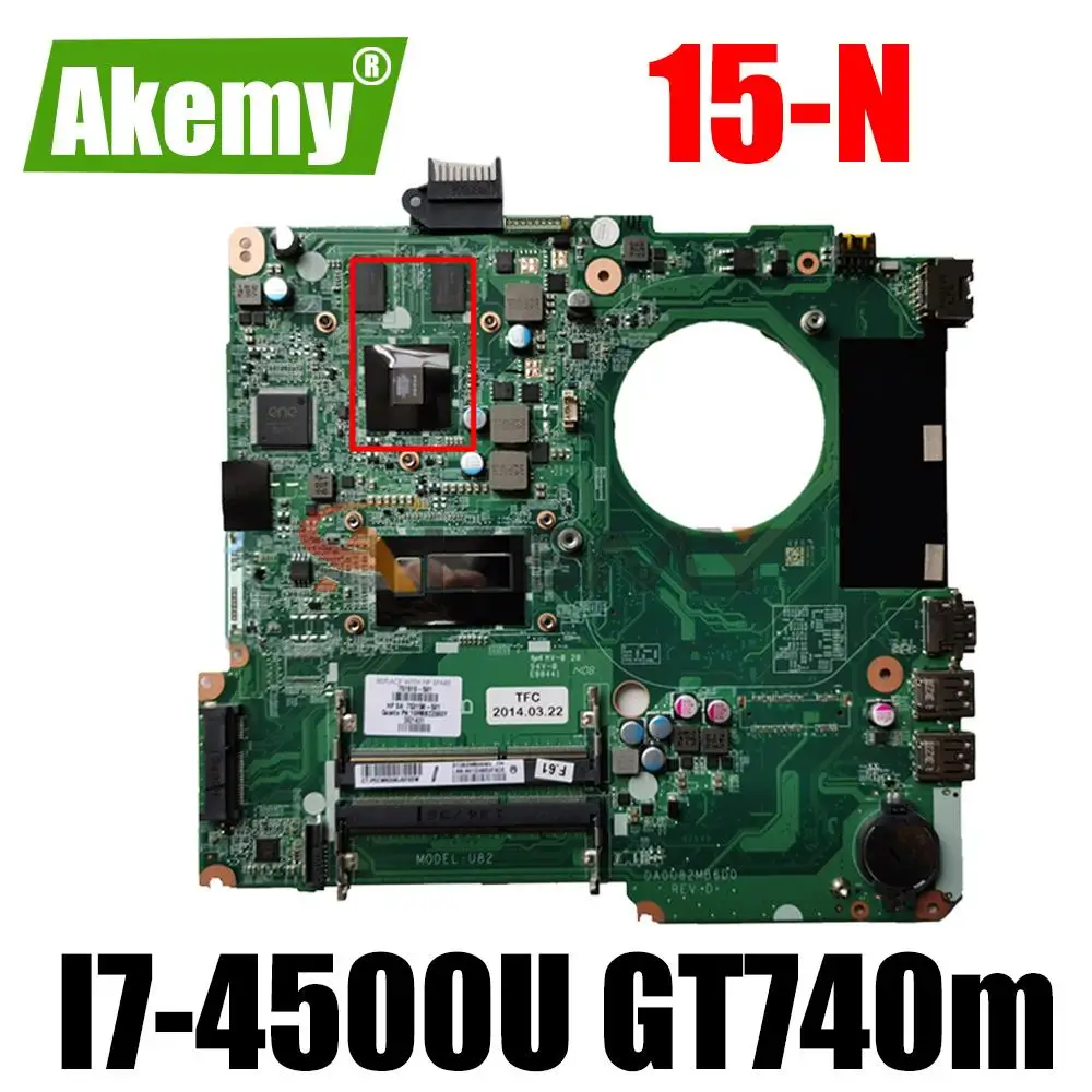 

Для HP 14-N Материнская плата ноутбука 756194-501 DA0U82MB6D0 с SR16Z I7-4500U Процессор и GT740m GPU100 % протестированы
