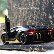 Горячая LP770 1:32 RC автомобиль сплав спортивная модель автомобиля звук светильник супер гоночный автомобиль задний откидной обода сплавочных колес игрушки для детей