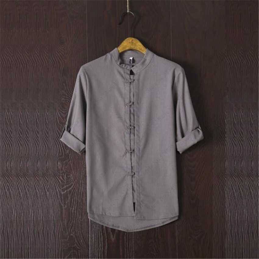 Китайская традиционная льняная футболка в стиле ретро льняные топы Восточный